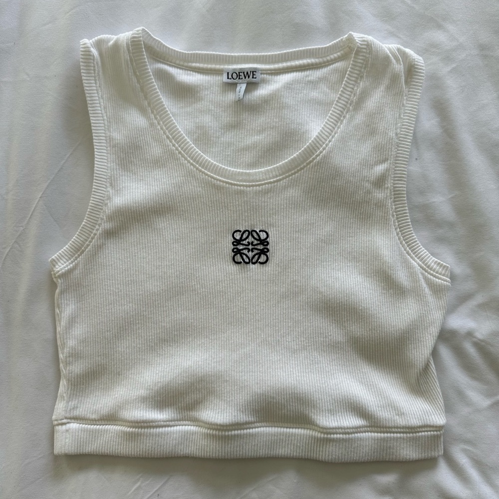 Loewe Cropped Anagram Tank Top